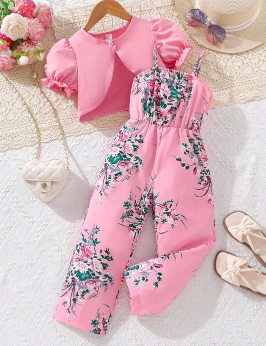 Monito estampado floral + blusa