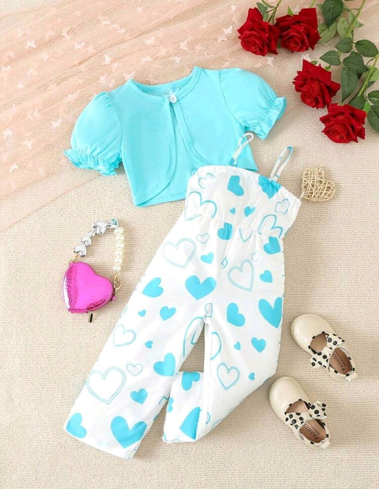 Monito estampa de corazón + saquito