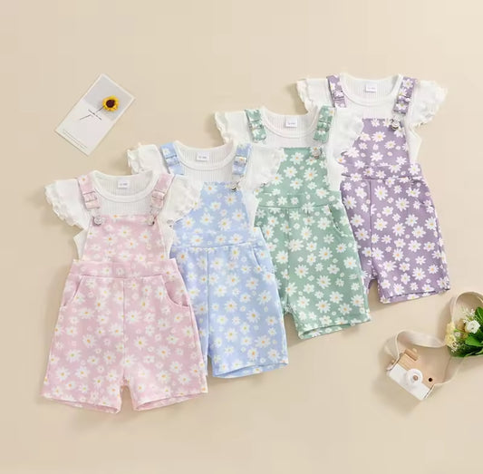 Blusa acanalada + jardinera floral