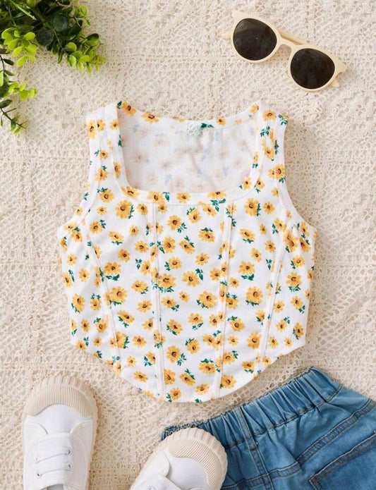 Blusa con estampa floral