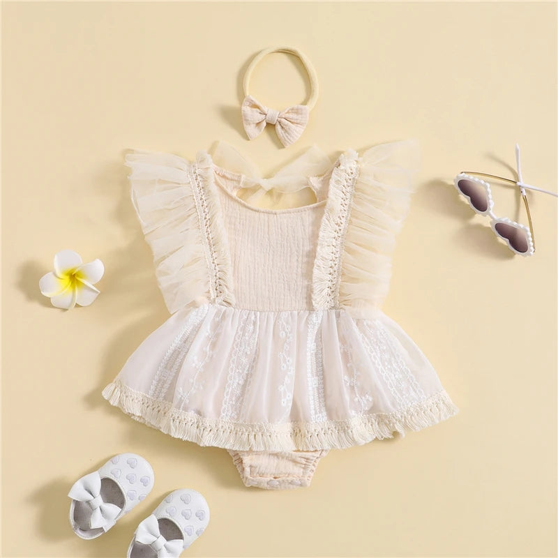 Body vestido con alitas