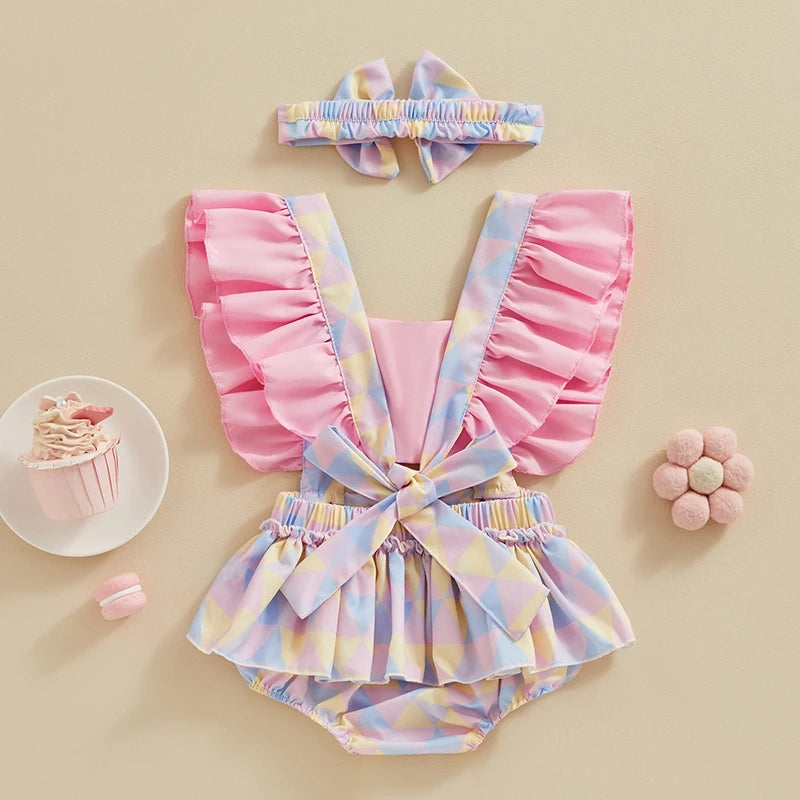 Body multicolor con diadema