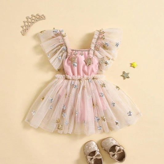 Body de tul con detalles en estrellas