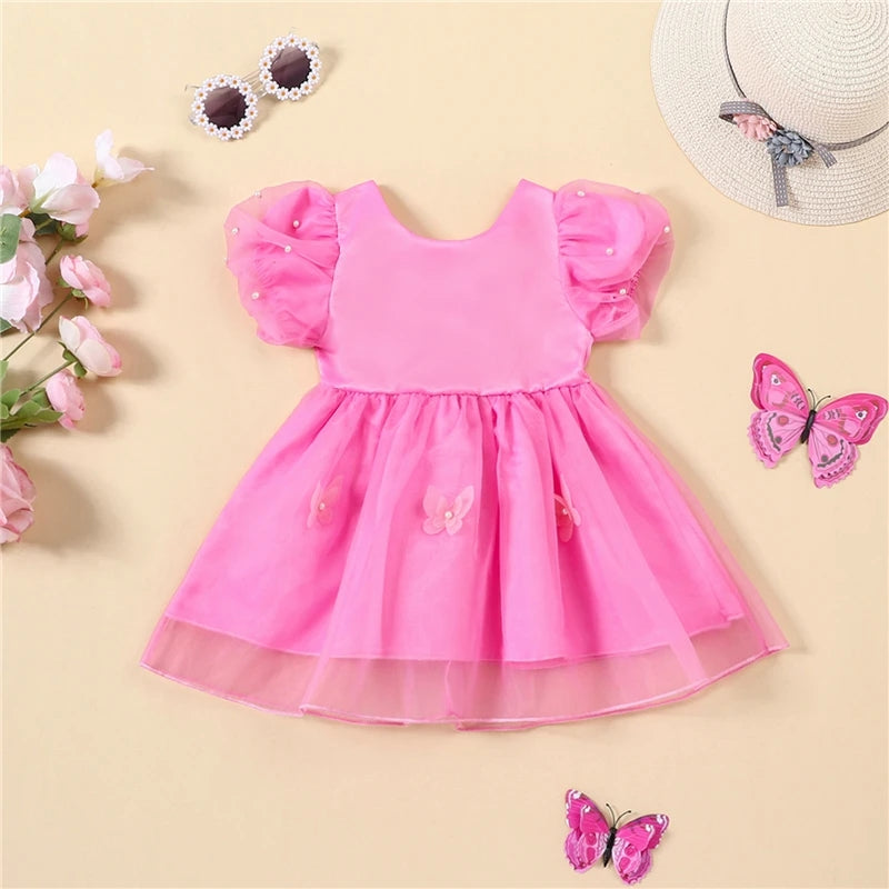 Vestido con detalles en mariposas