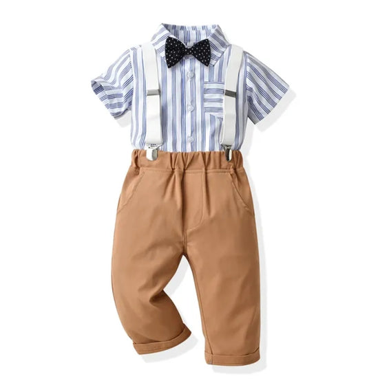 Camisa+ moño+ pantalón+ suspensorio