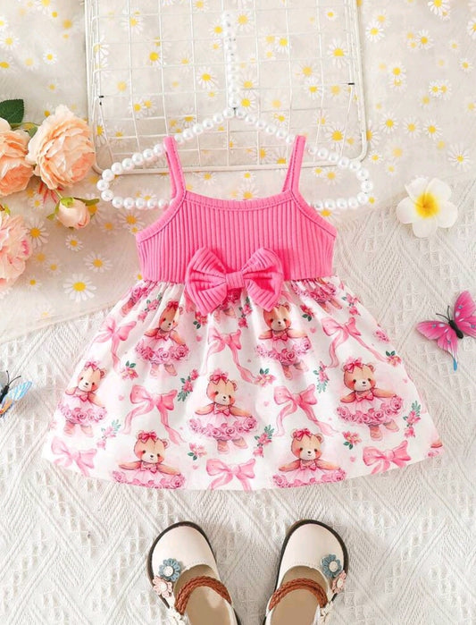 Vestido bebé estampa de osito