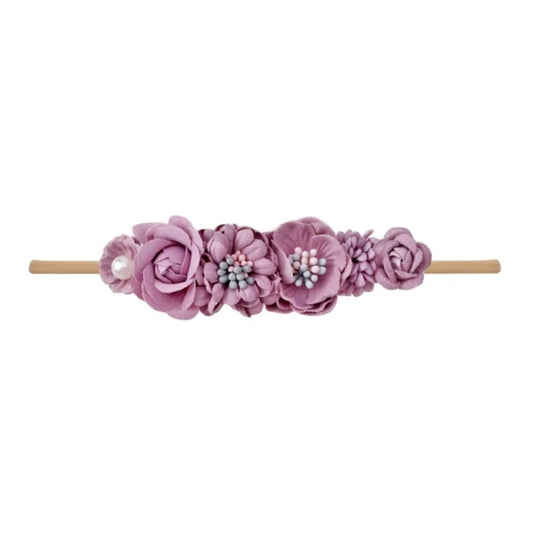 Acc. Diadema para bebé de flores