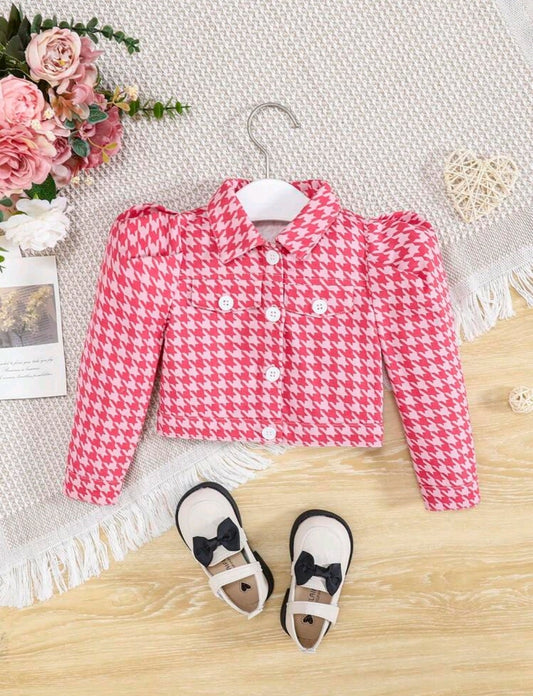 Abrigo tipo jeans de mangas farol