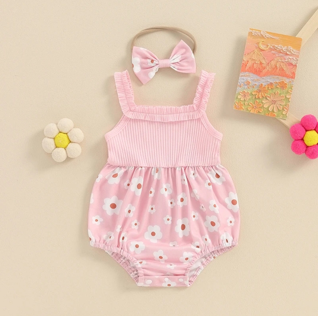 Monito con estampa floral + diadema