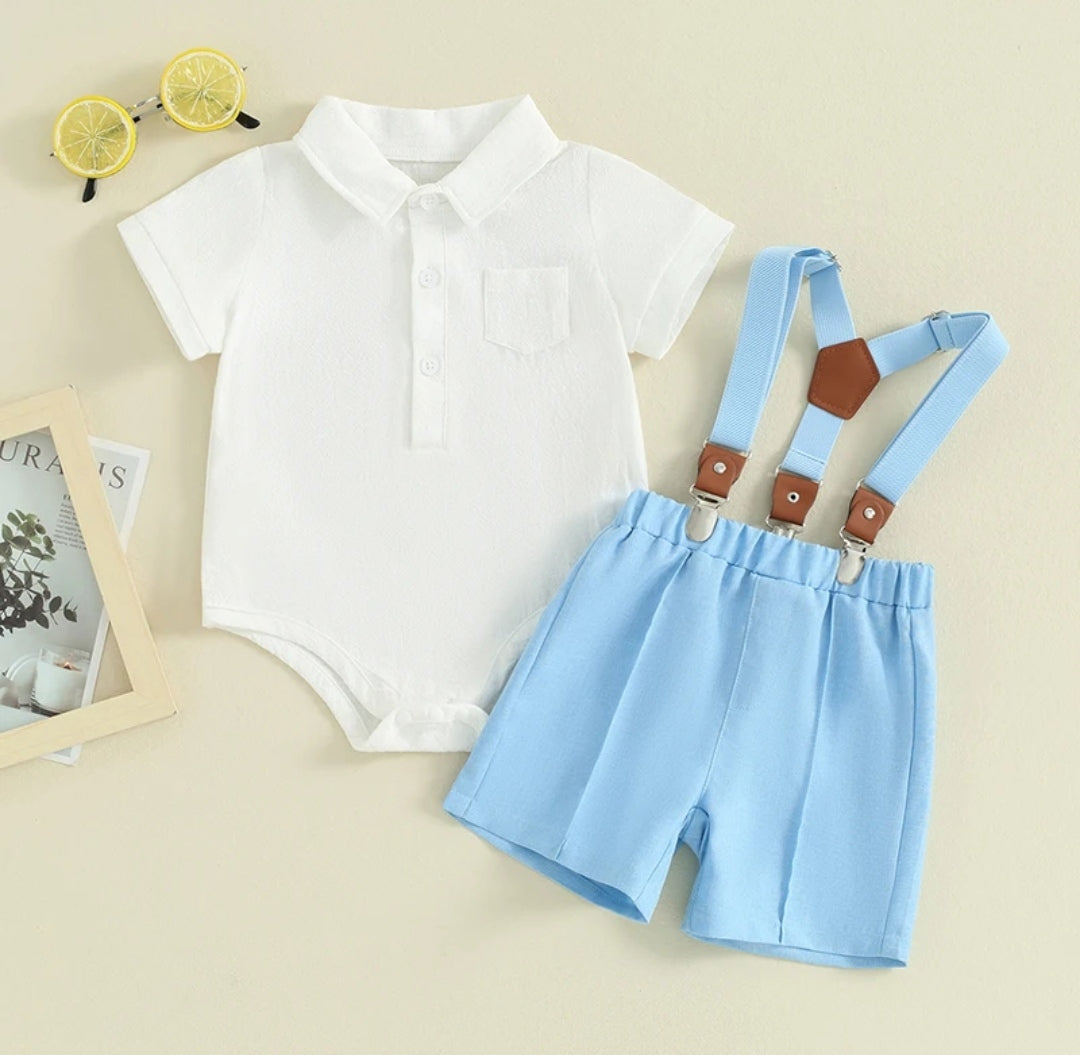 Body camisa + short con suspensorio