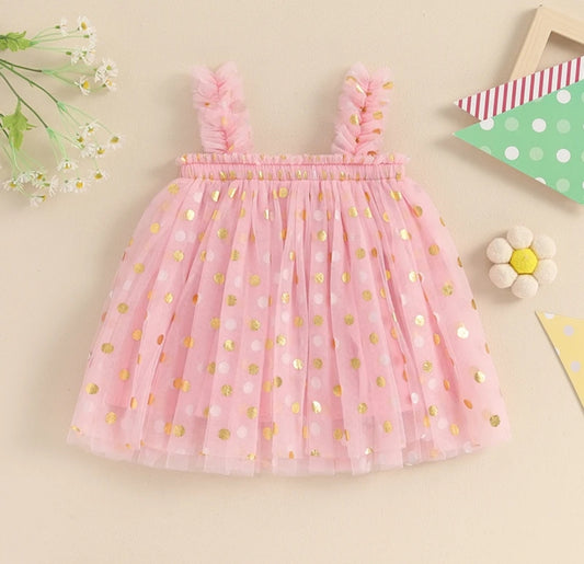 Vestido de tul con puntos