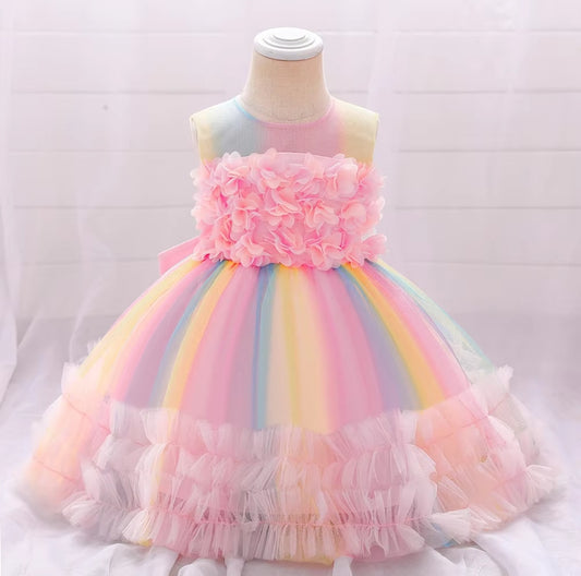 Vestido elegante multicolor