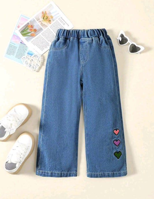 Pantalón de jeans con bordados