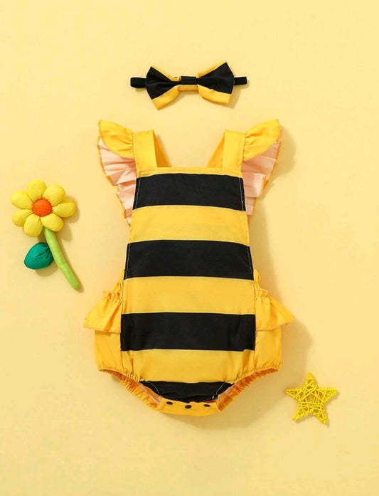 Body de abejita + diadema