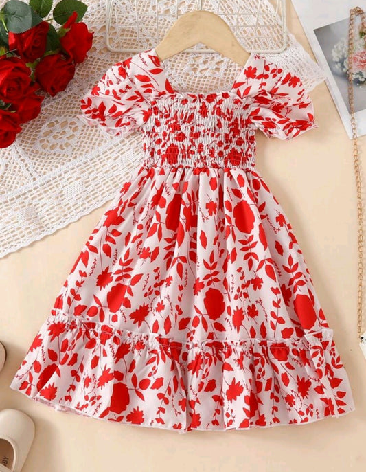 Vestido plisado estampa floral