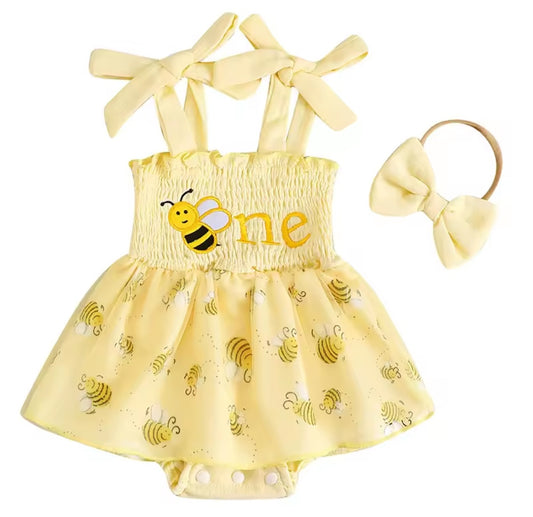Body vestido one de abejita