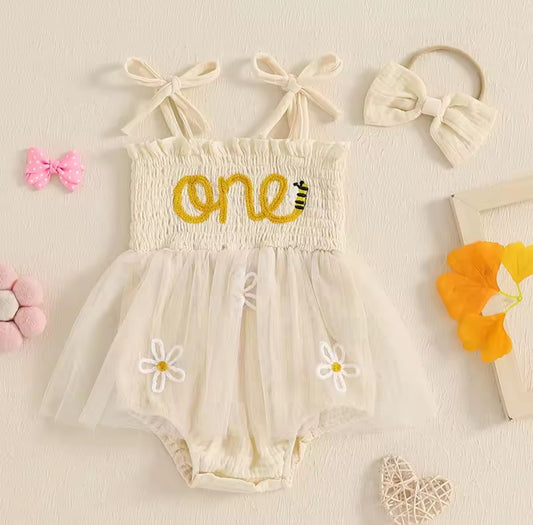 Body vestido one de abejita