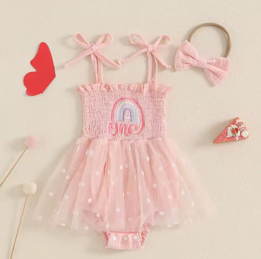 Body vestido One con diseño de arco iris