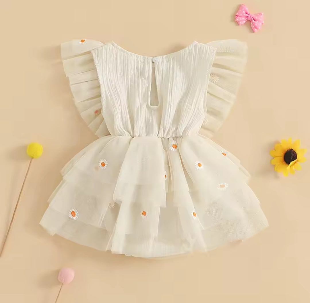 Body vestido con diseño de margaritas