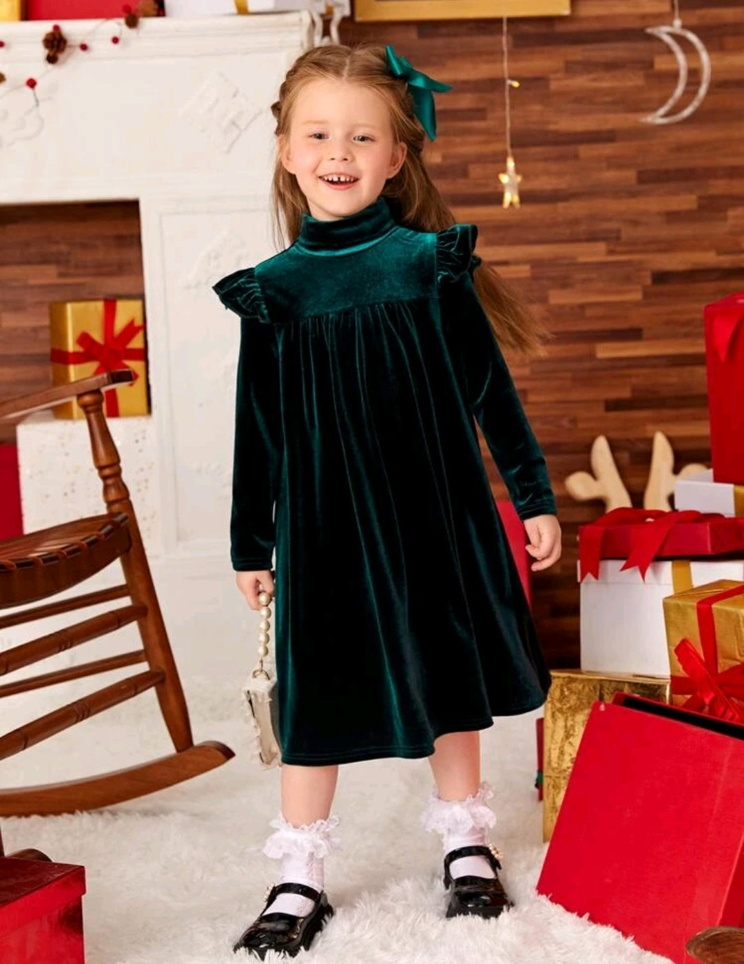 Vestido niña de terciopelo