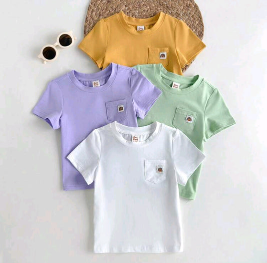 Camiseta mangas cortas con cuello redondo