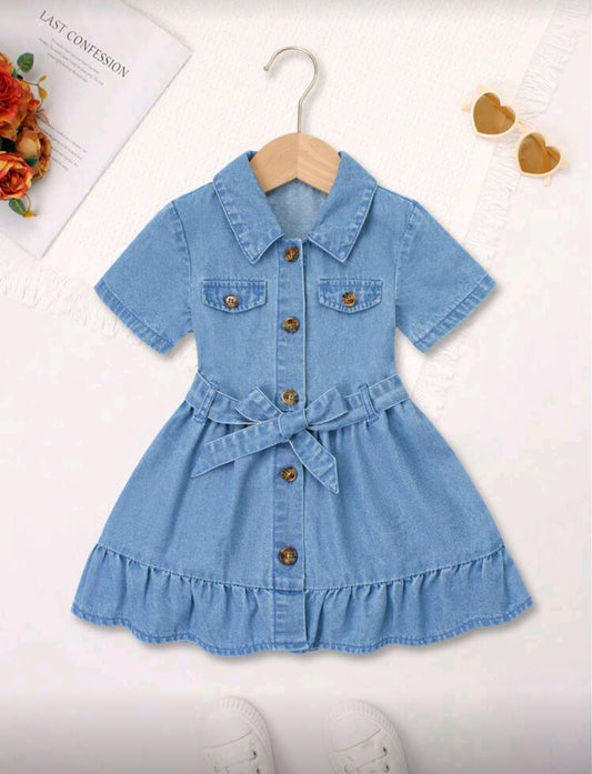 Vestido de jeans abotonado