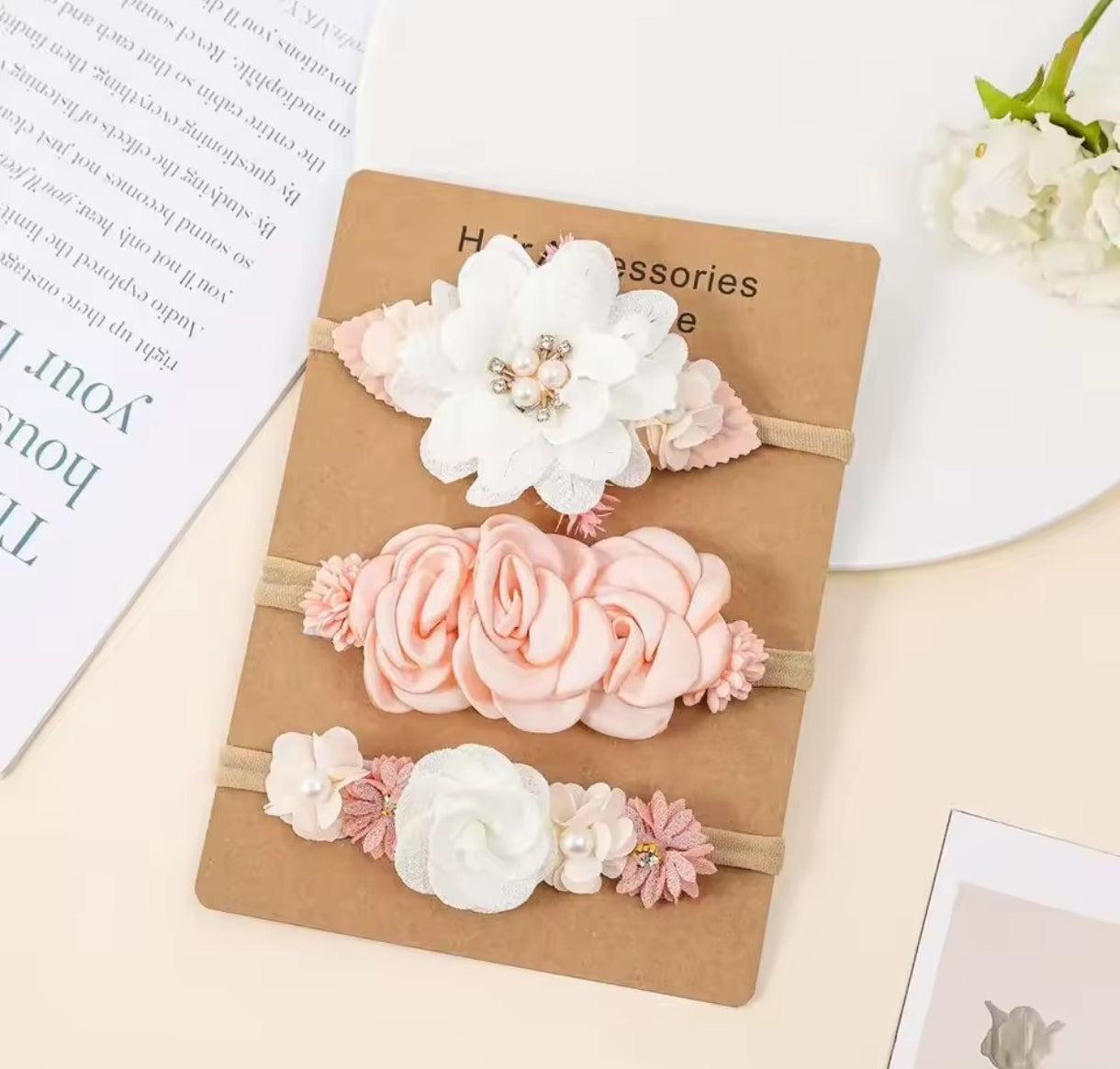 Acc. Diadema de Flores para bebé por unidad