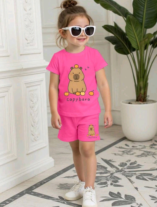 Remera + short de capibara