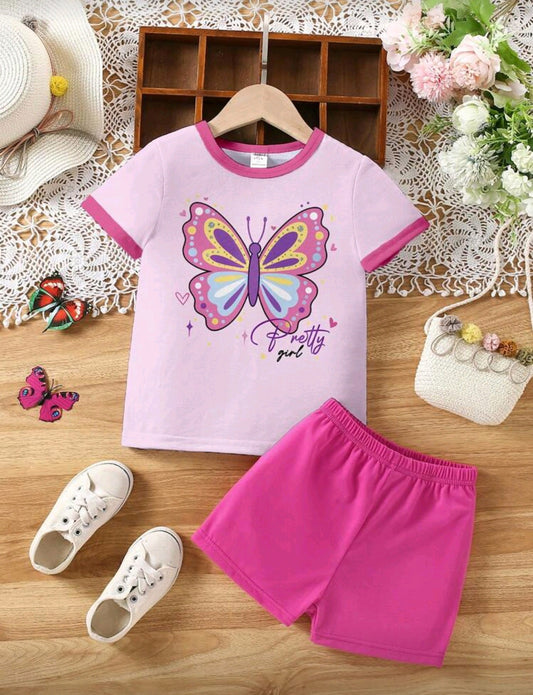 Remera con diseño + short