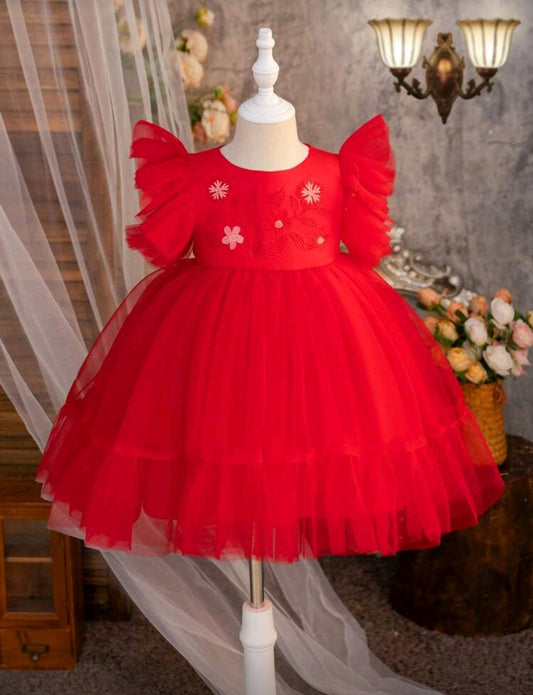 Vestido Elegante de tul con bordados