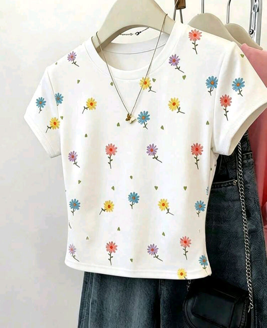 Blusa Preadolescente estampado floral