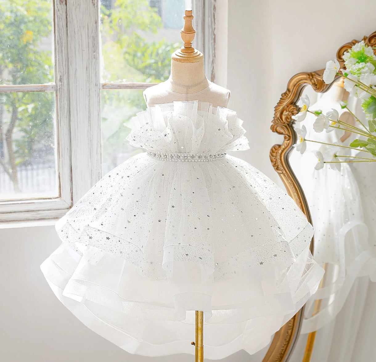 Vestido niña blanco