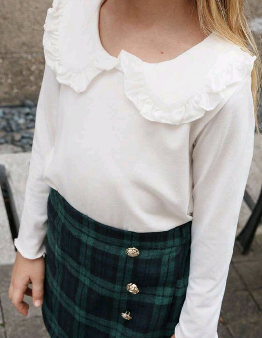 Blusa Mangas largas con cuello