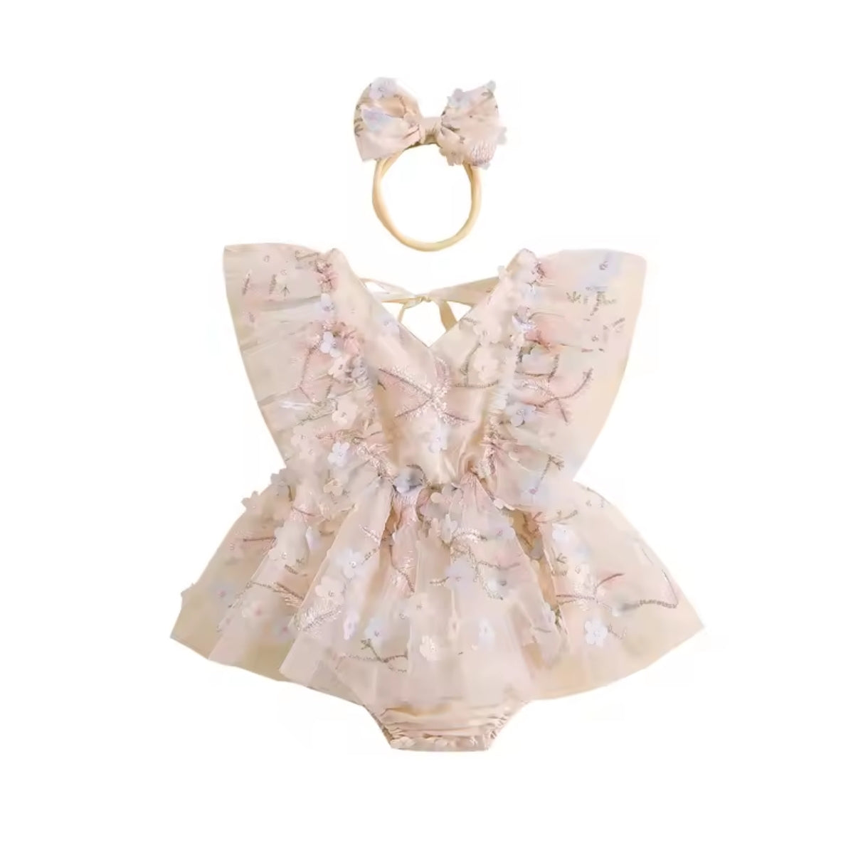 Body Vestido con bordados de flores