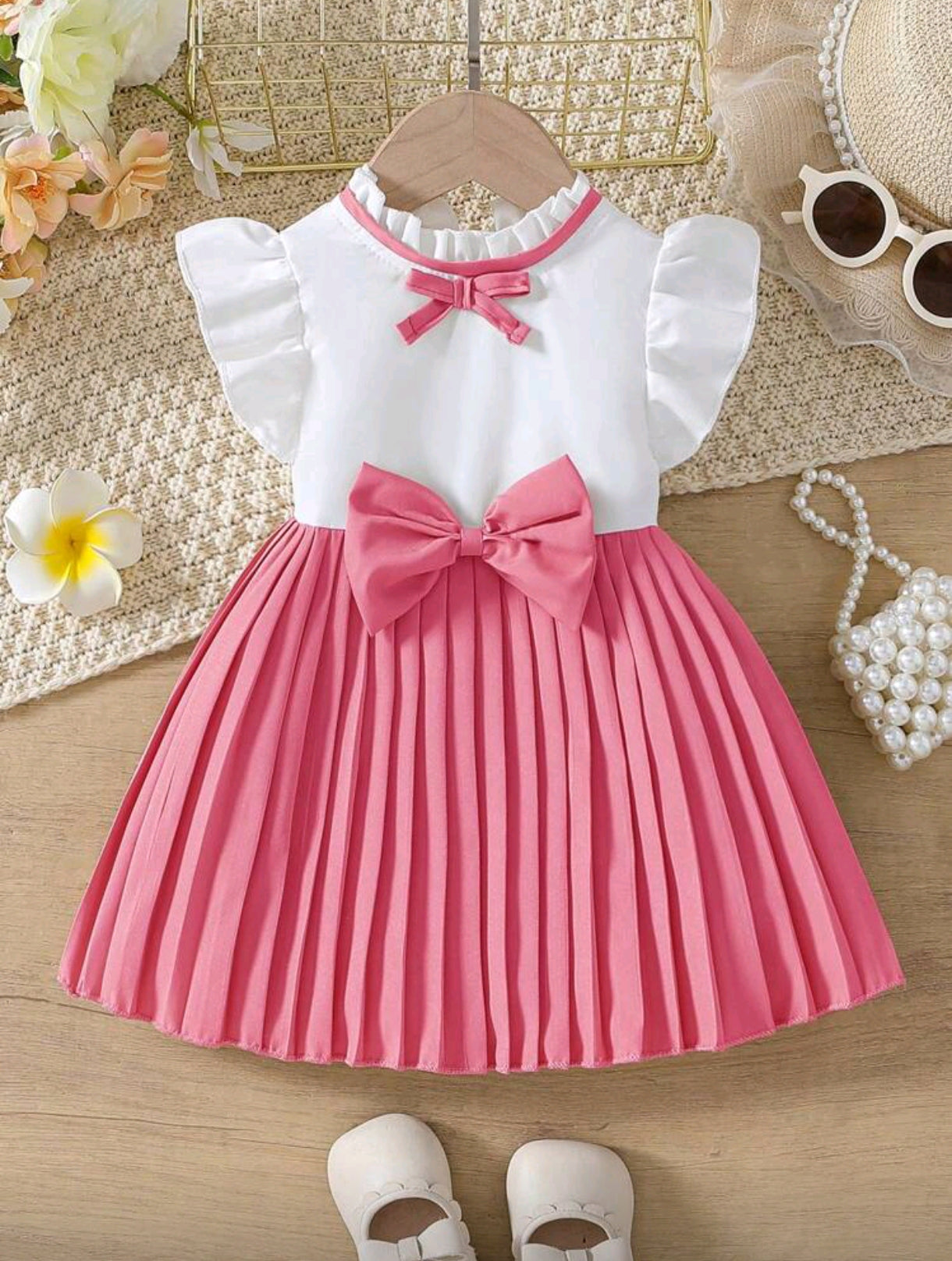 Vestido bebe plisado