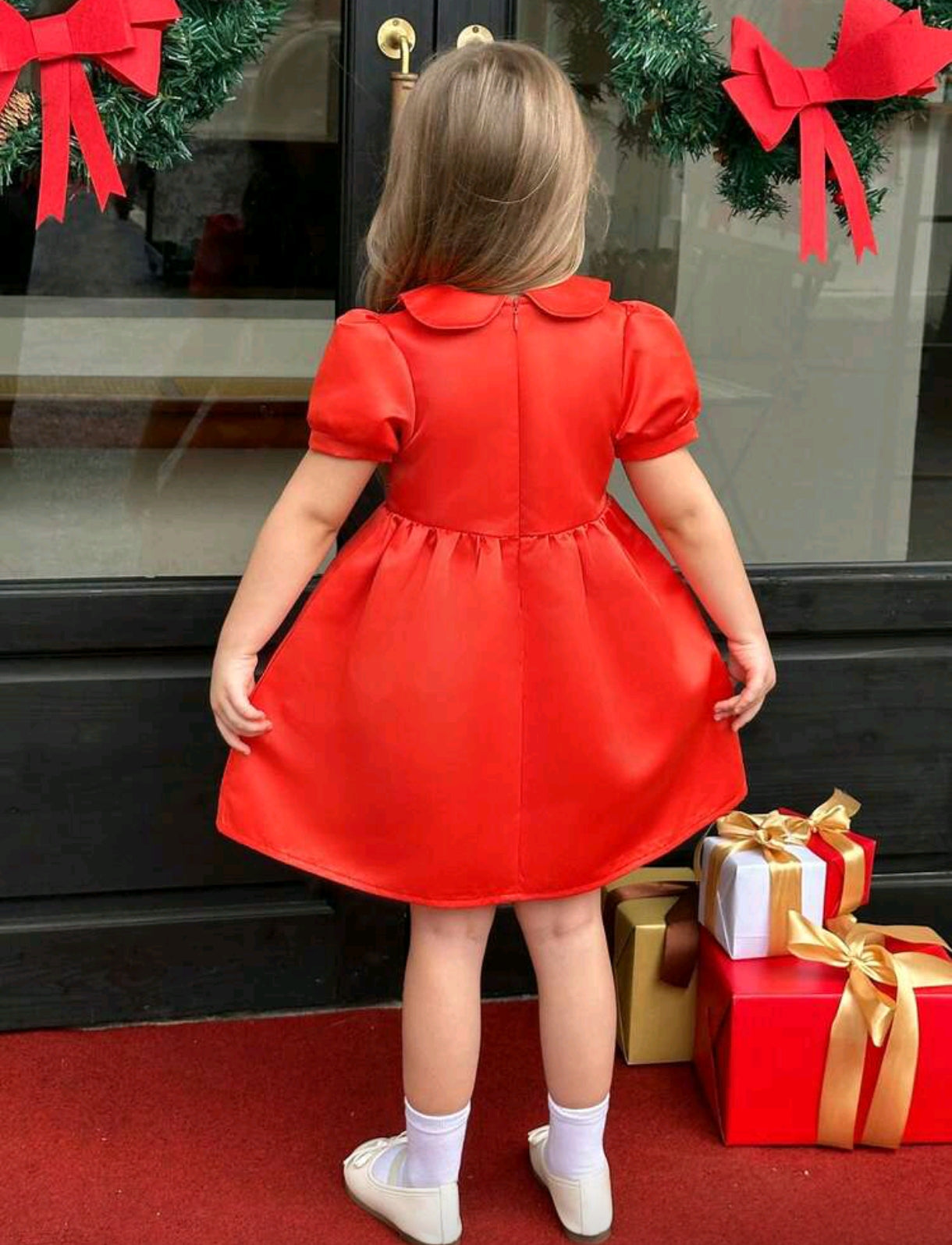 Vestido mangas abullonadas