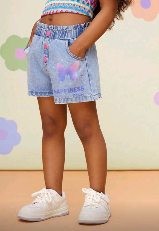 Short de Jeans con diseño