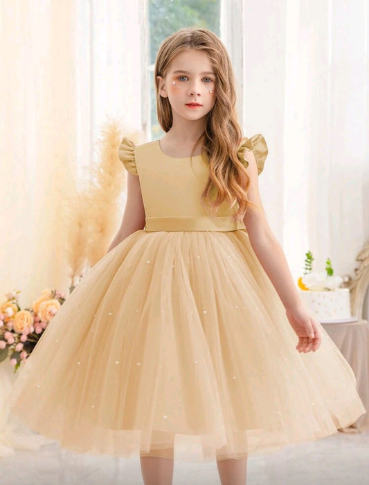 Vestido Elegante con detalles en perlitas