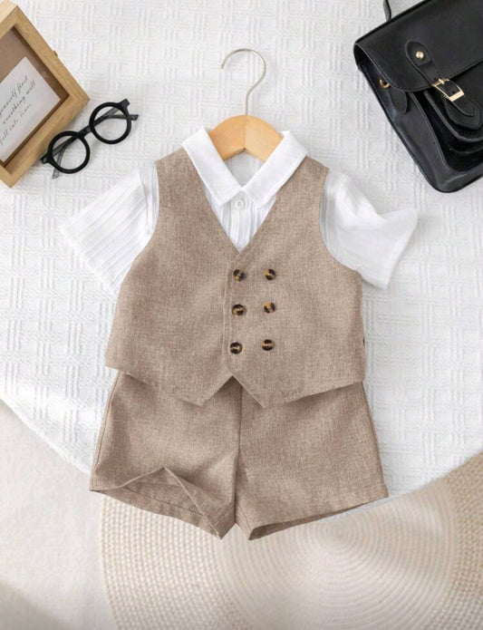 Chaleco + short elegante ( no incluye camisa )