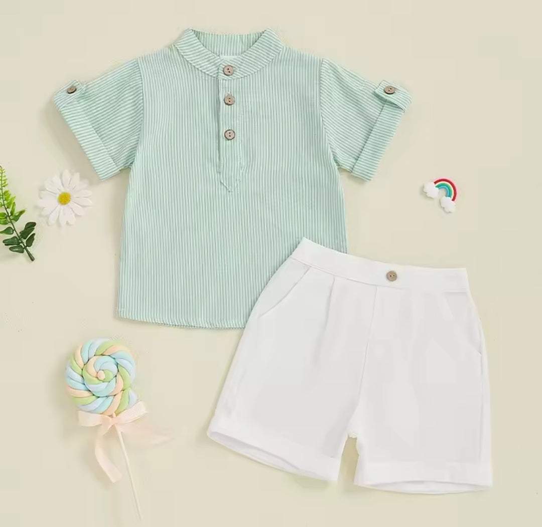 Camisa rayas + short