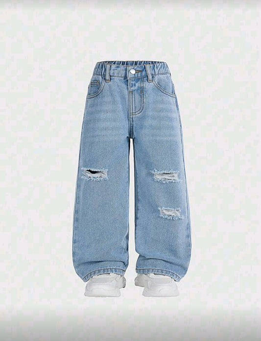 Pantalón de jeans rasgado