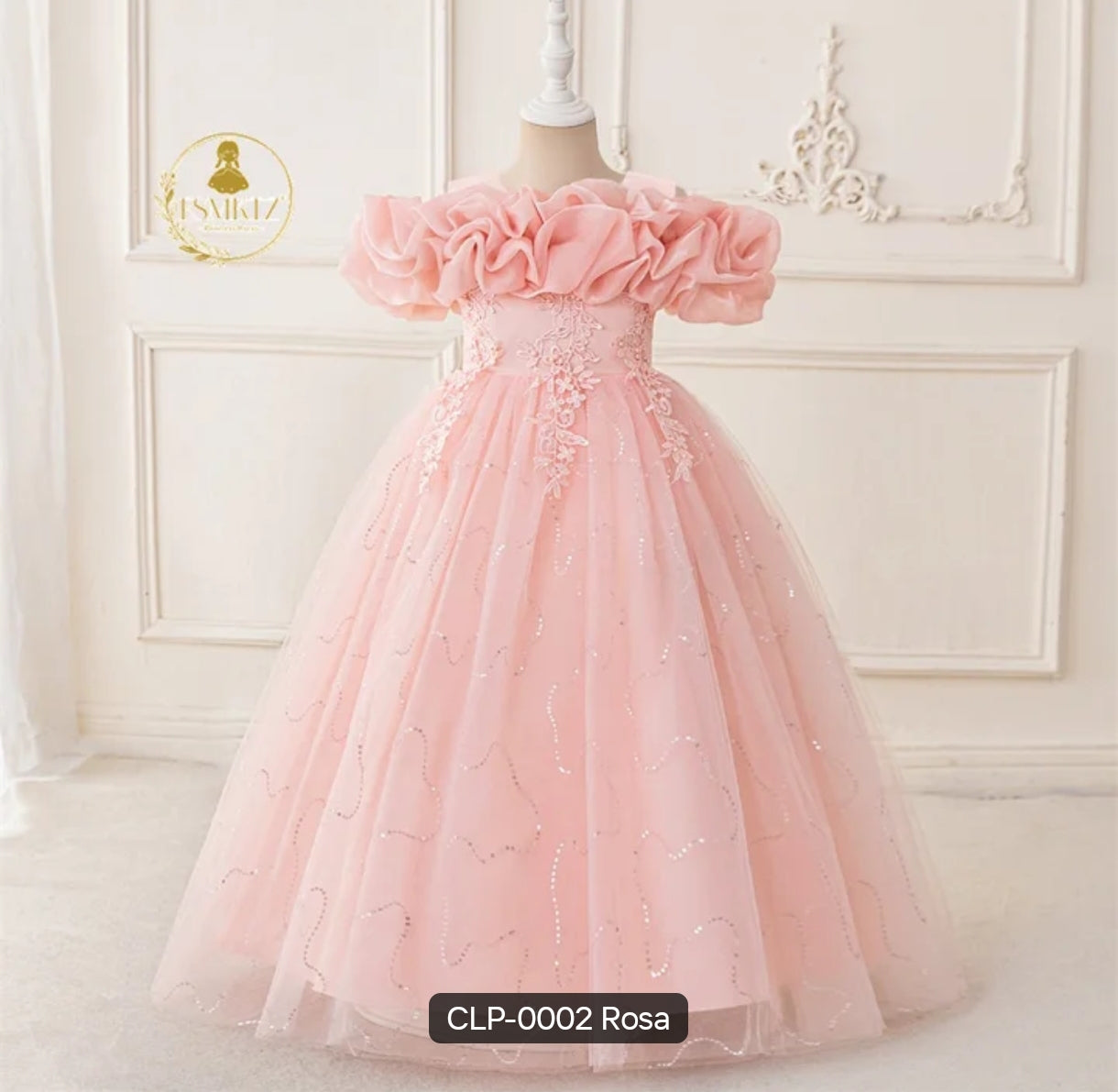 Vestido Elegante de Con bordados