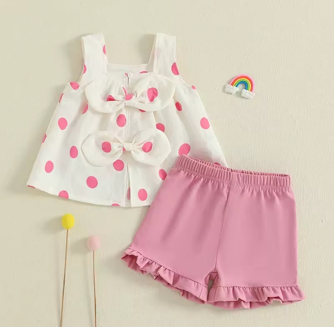 Blusa con amotas + short