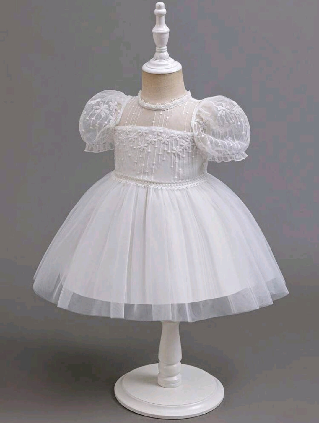 Vestido blanco de renda