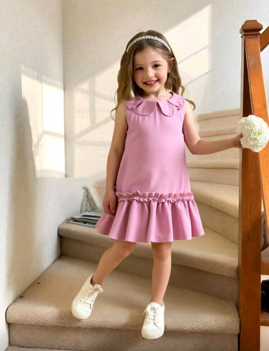 Vestido sin mangas con cuello