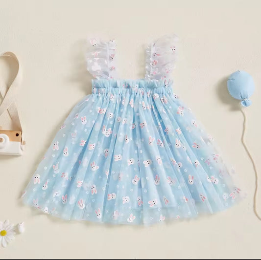 Vestido de tul con diseño