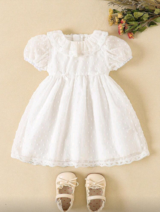 Vestido bebé blanco sencillo