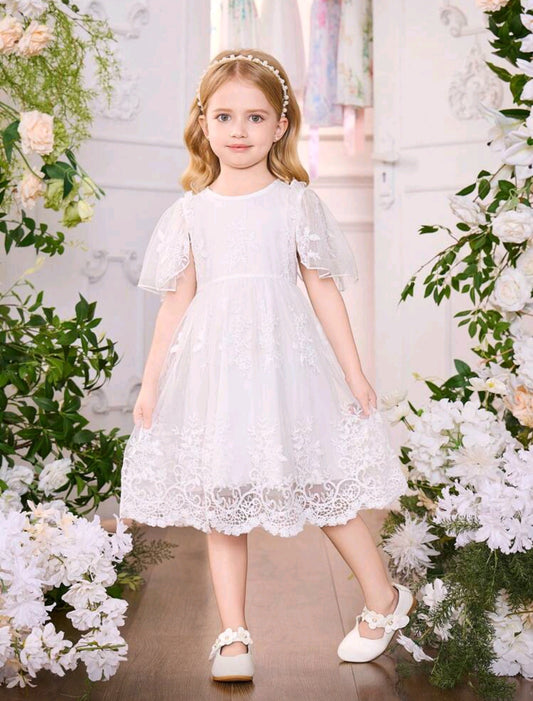 Vestido blanco de encaje