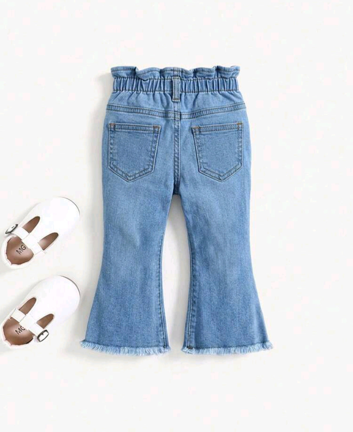 Pantalón de jeans para bebé acampanada
