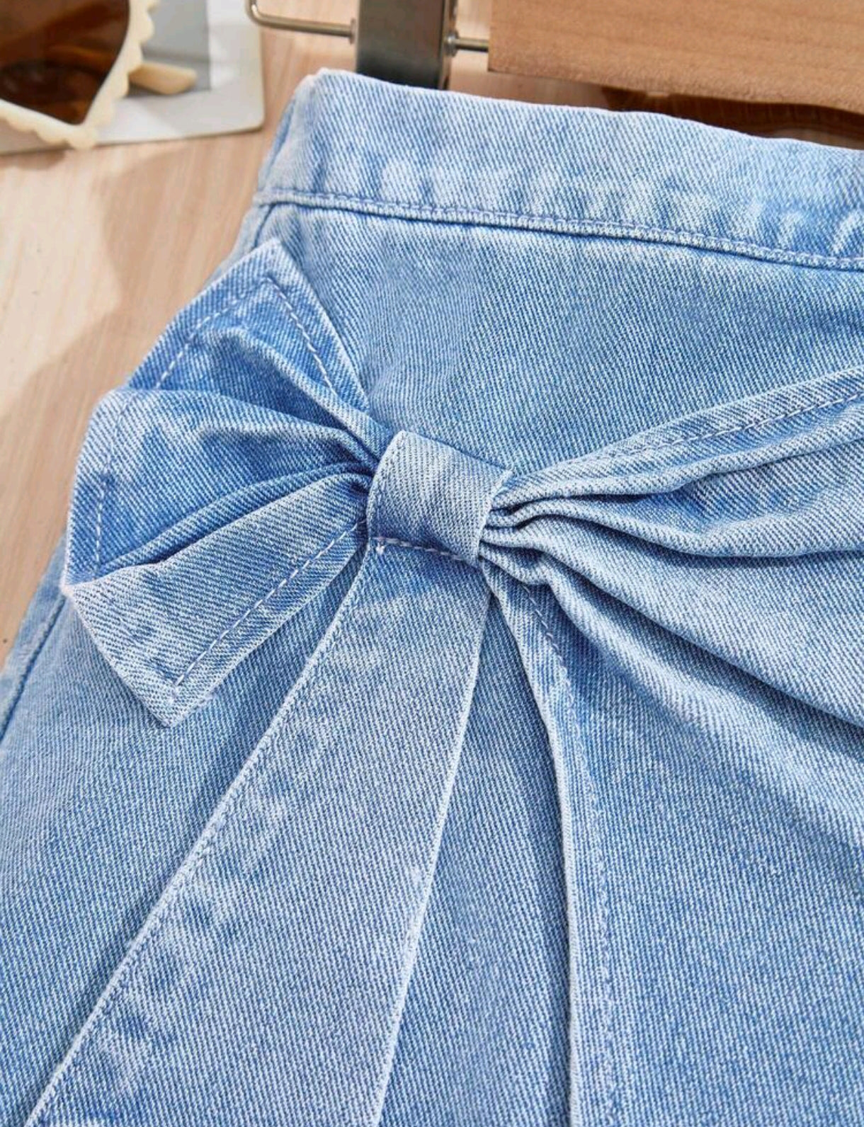 Falda de Jeans con diseño de moño